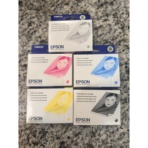 Epson T034 Ink Cartridge Set OEM Cyan Magenta Yellow Black 2200